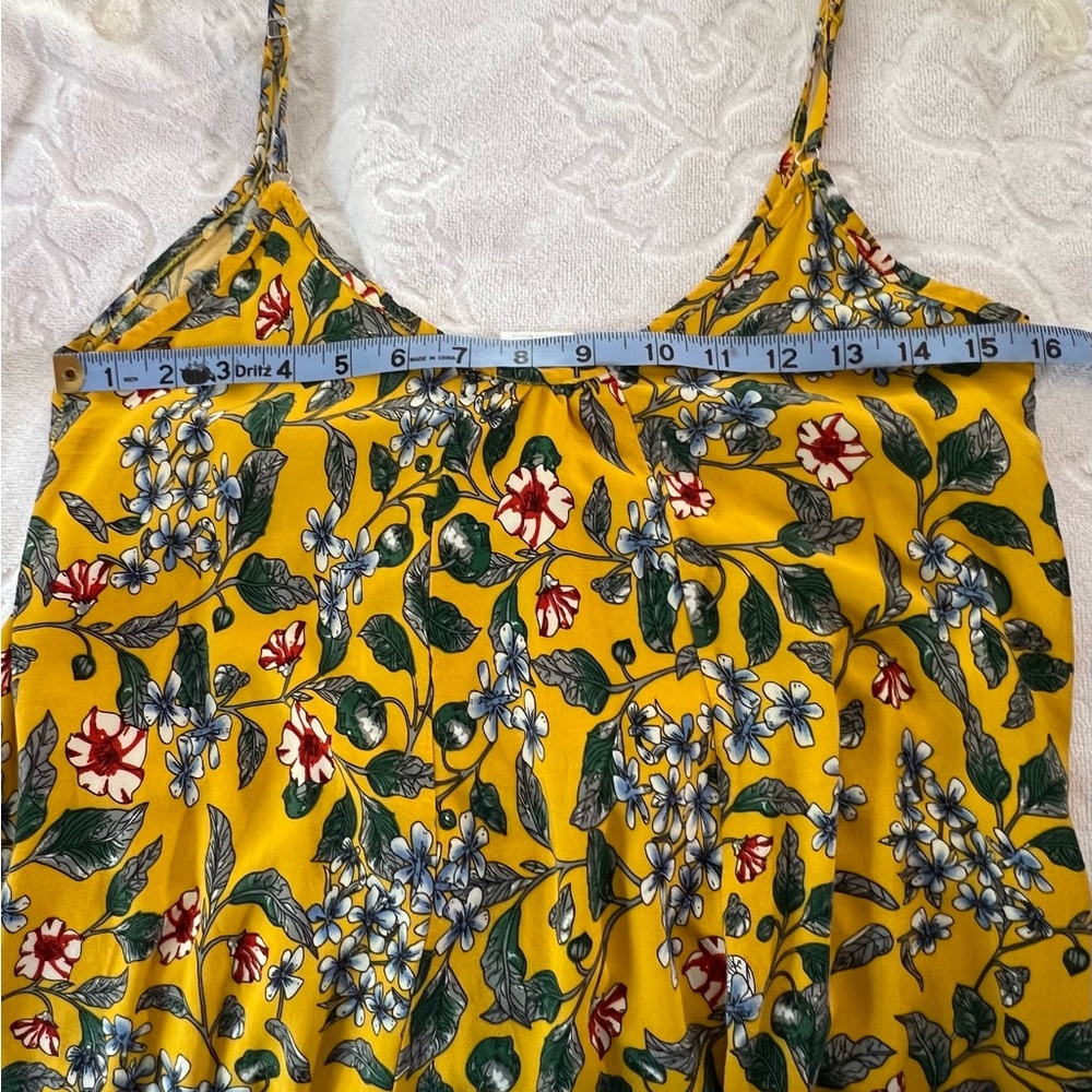 Buenos Ninos Maxi Floral Mustard Ruffle Hemline Sundress - Picture 10 of 16